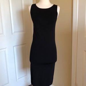 ZARA KNIT Collection black dress with back twist